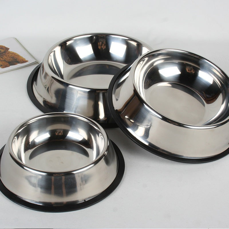 Stainless Steel Dog Bowl with Non Slip Base Durable for Pets