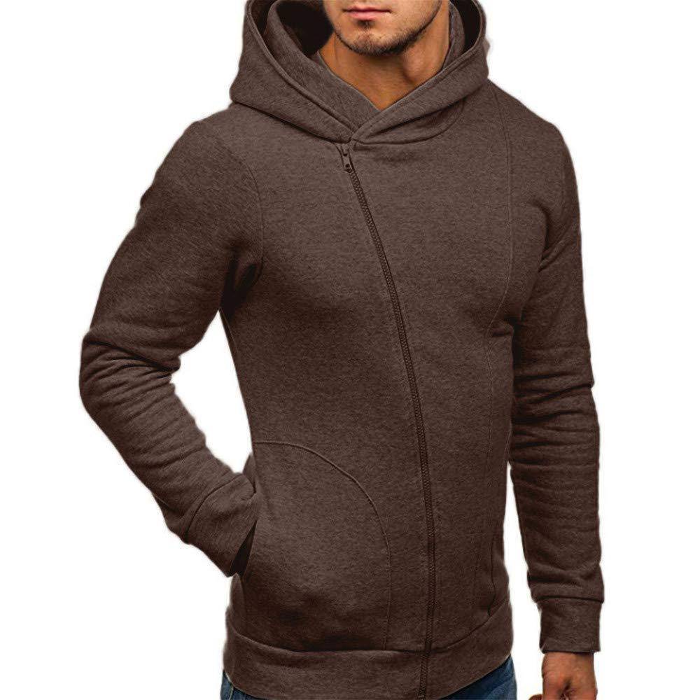 Men’s Zip-Up Hooded Sweatshirt, Cotton Cardigan Style, Casual Fit, Multiple Colors