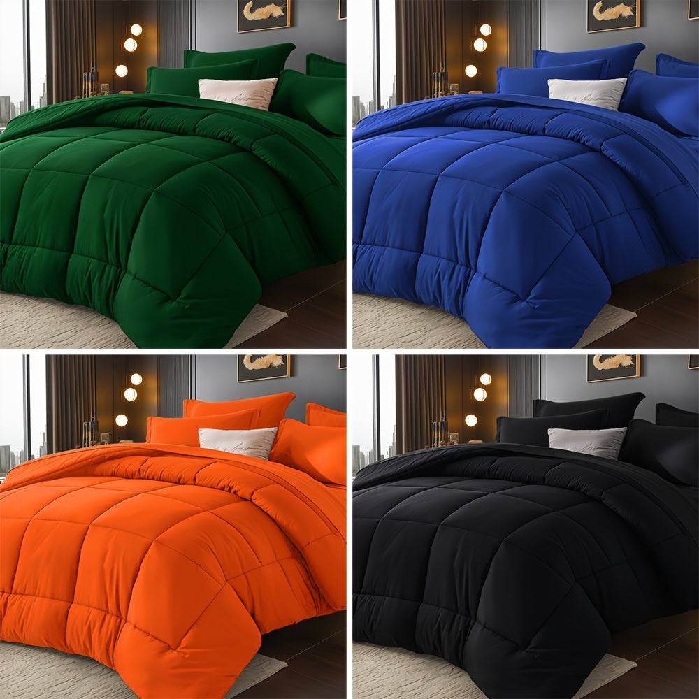 Luxury Bedding Set 5/7-Piece – Soft Microfiber Comforter, Sheets & Pillowcases for Queen/King Beds