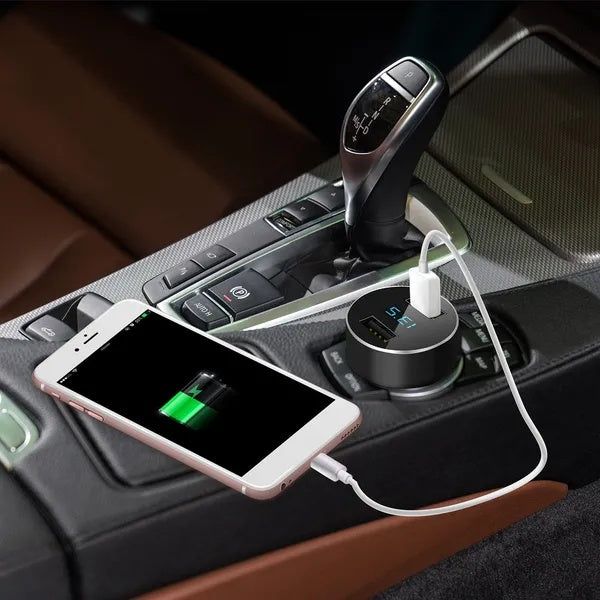 Dual USB Car Charger 3.1A Fast Charge LED