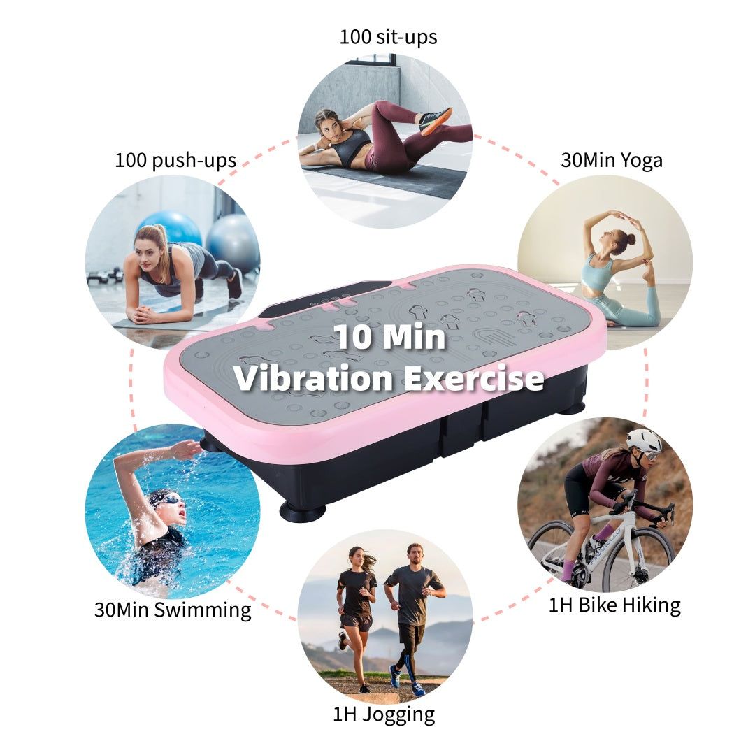 Vibration Plate Fitness Platform With Handles