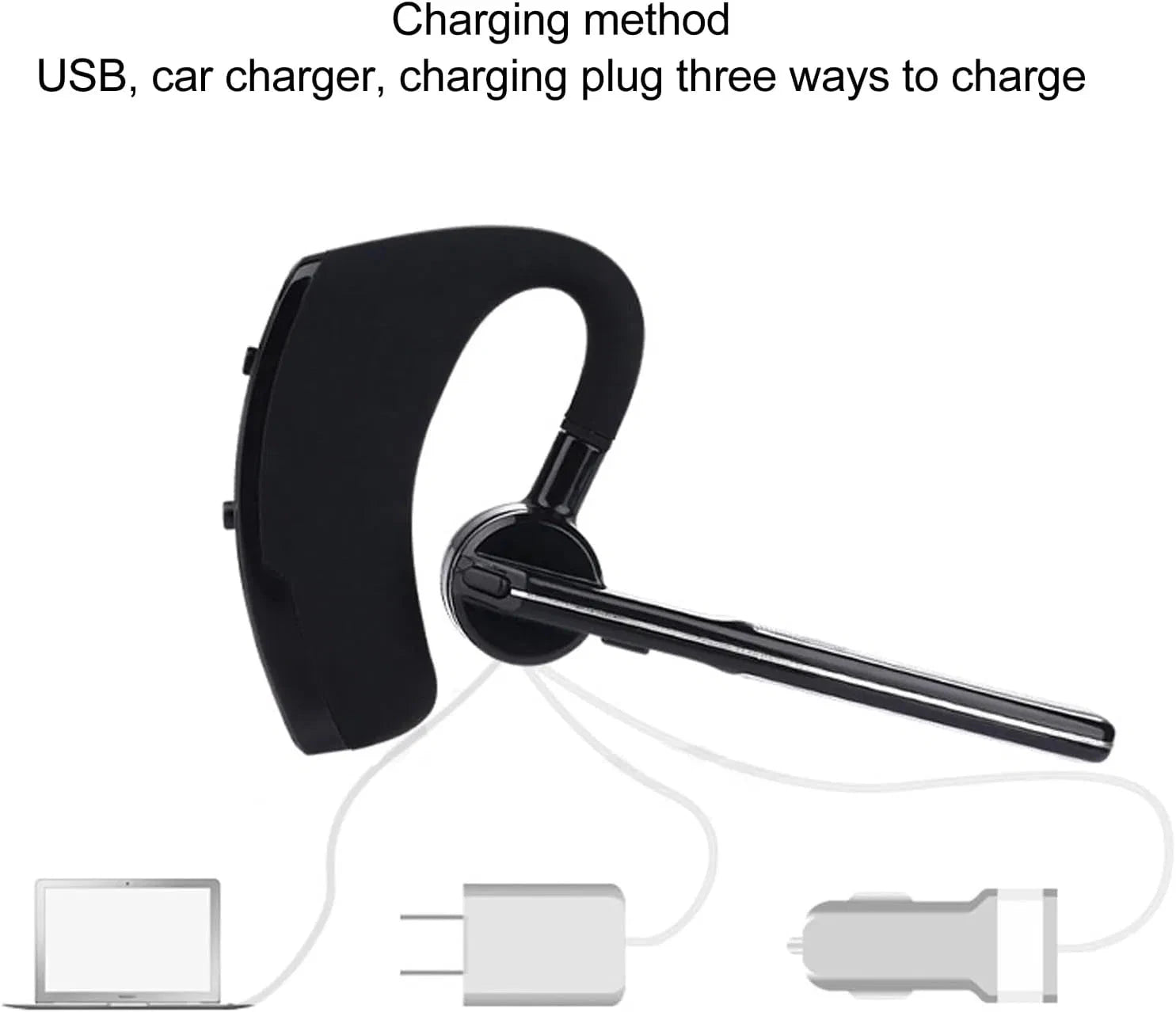 Bluetooth Headset Noise Cancelling Driver Comfort Fit