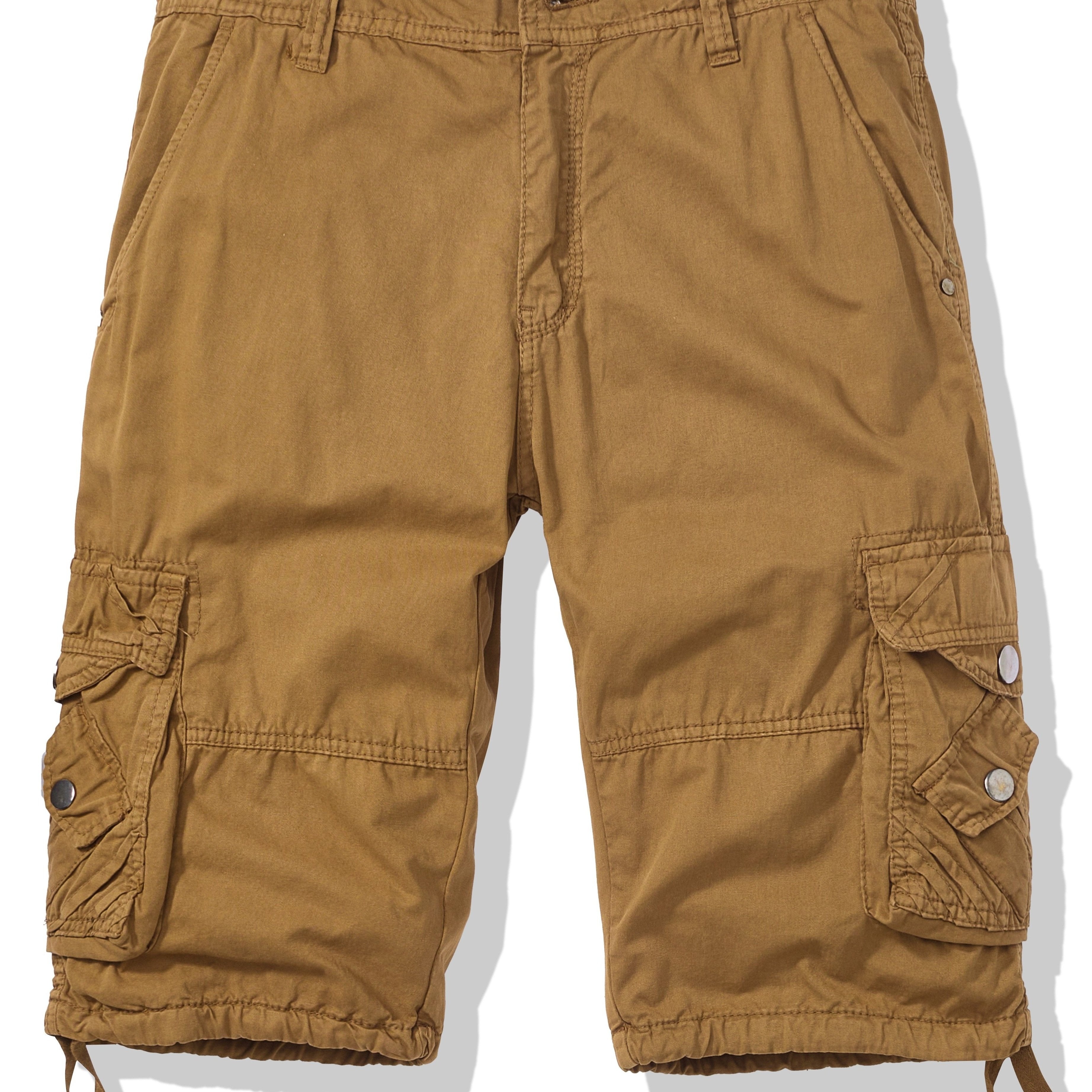 Men’s Cotton Cargo Shorts with Multi Pockets, Lightweight Bermuda Style for Summer Hiking & Outdoor Fishing