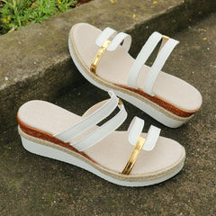 Fashion Summer Outdoor Hemp Heel Sandals - PMMNAPOLES