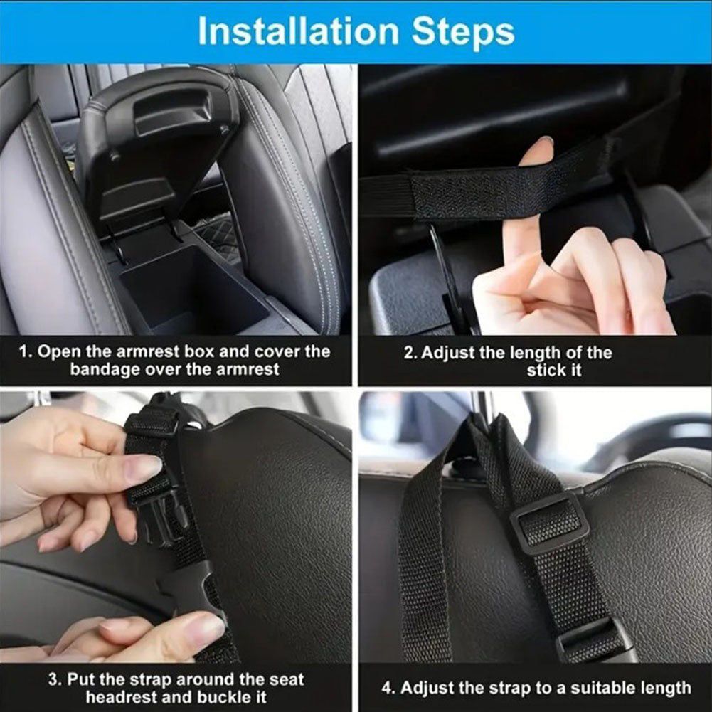 Leather Car Seat Organizer with Pet Barrier Function