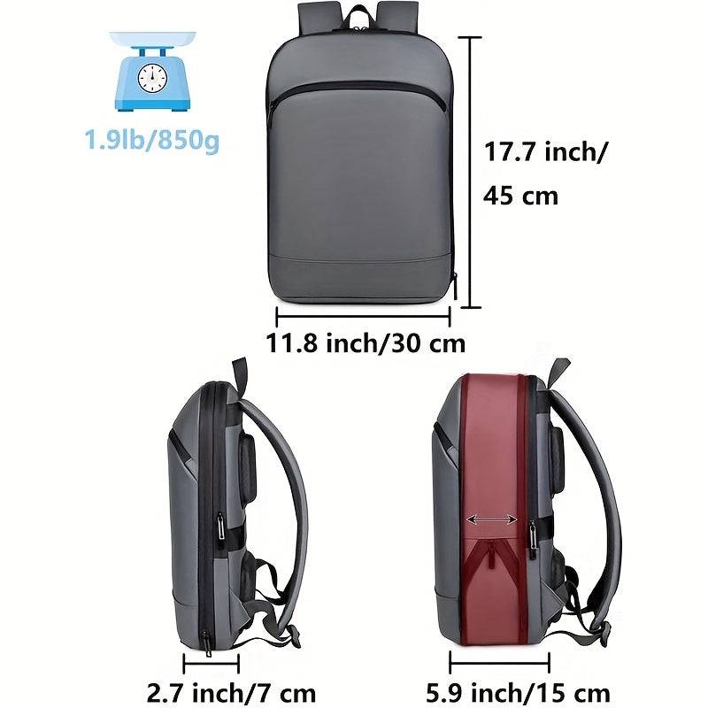 Lightweight Laptop Backpack 15.6" Padded Compartment Durable Nylon, Multiple Pockets, Ergonomic Straps for Work, Travel & College