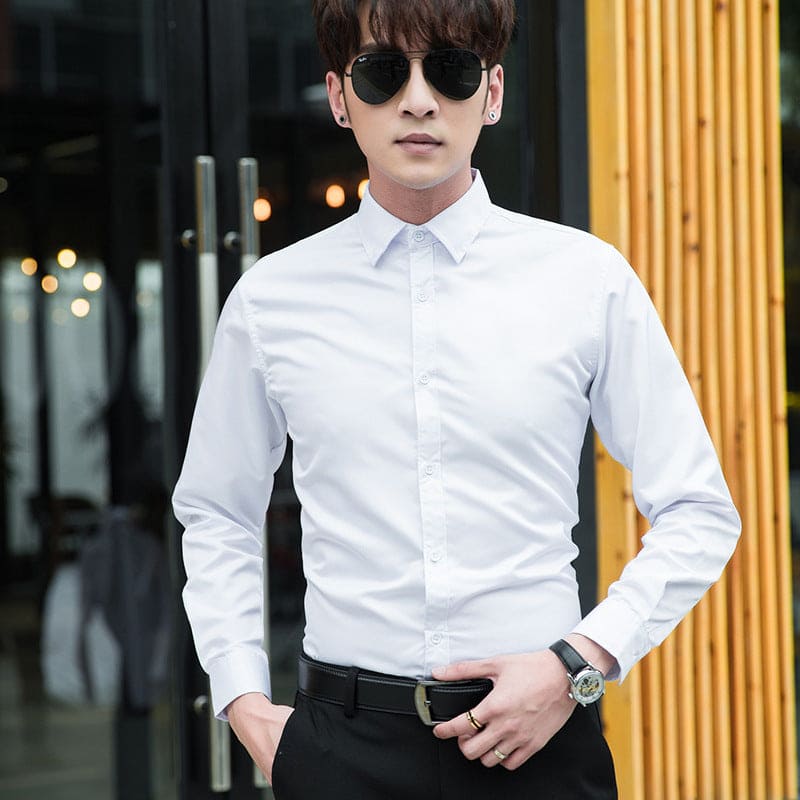 Youth Slim Shirt Korean Style Tide Brand - PMMNAPOLES