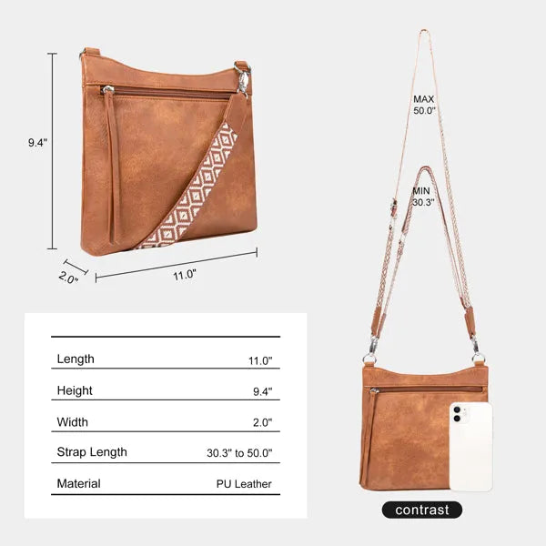 Womens Small Crossbody Bag Adjustable Strap