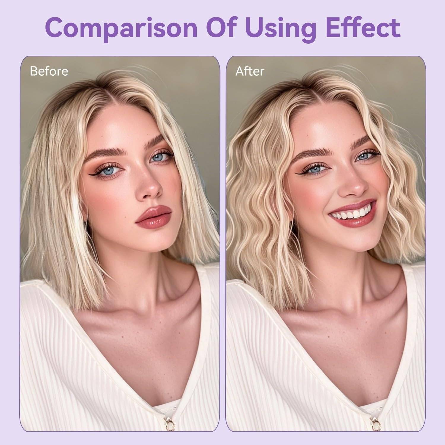 Double Barrel Curling Iron For Natural Waves Styling