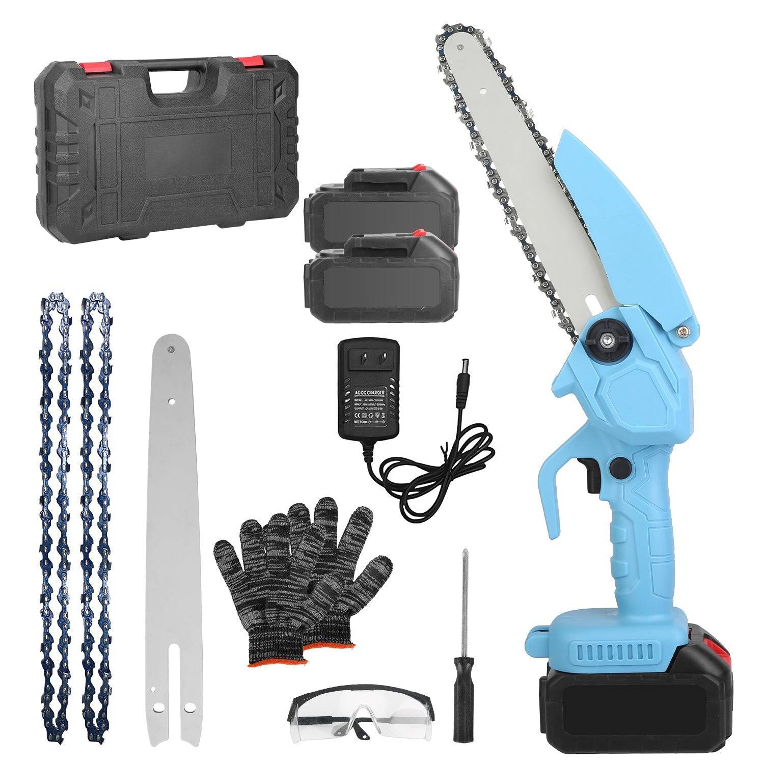 8 Inch Cordless Mini Chainsaw 21V Set