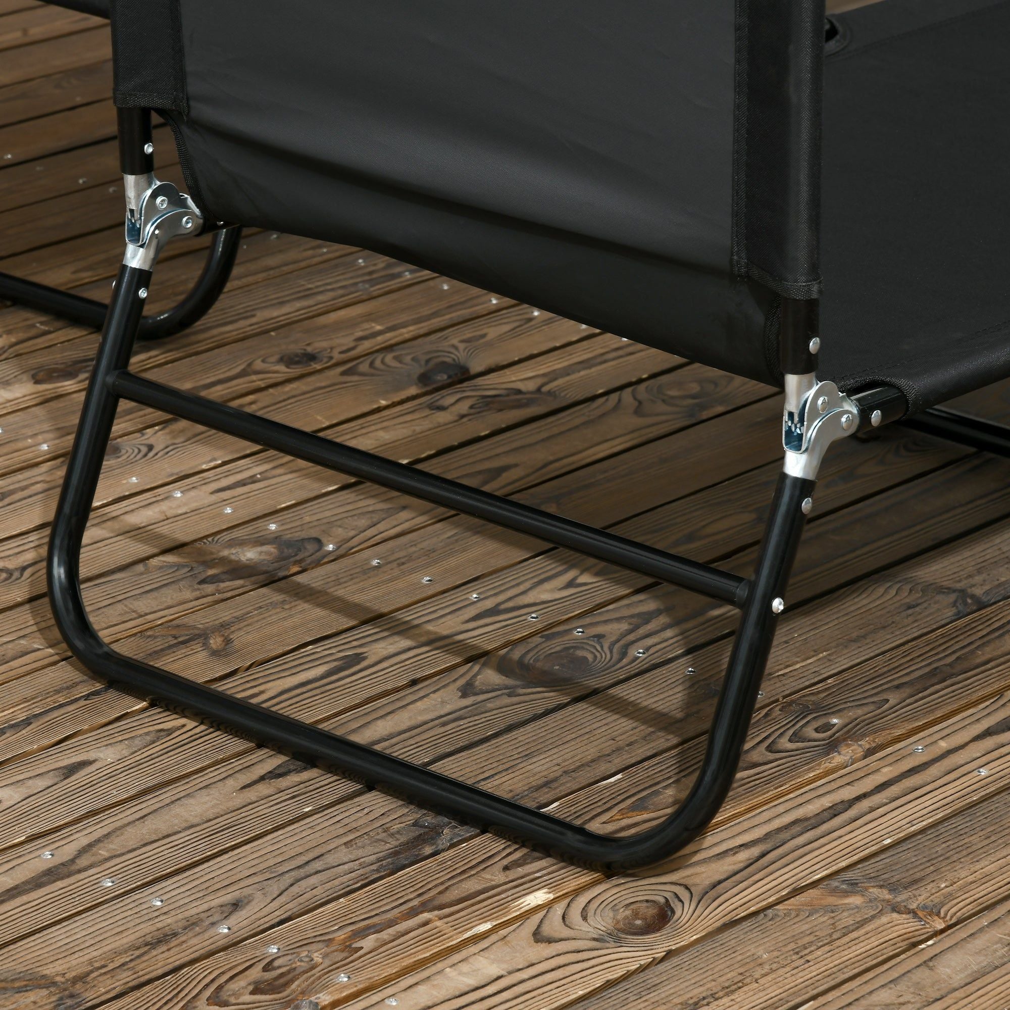 2 Piece Folding Lounge Chairs for Pool and Beach