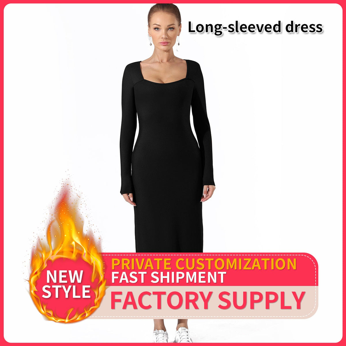 Women Casual Dress Solid Color Short Sleeve Elegant Fit