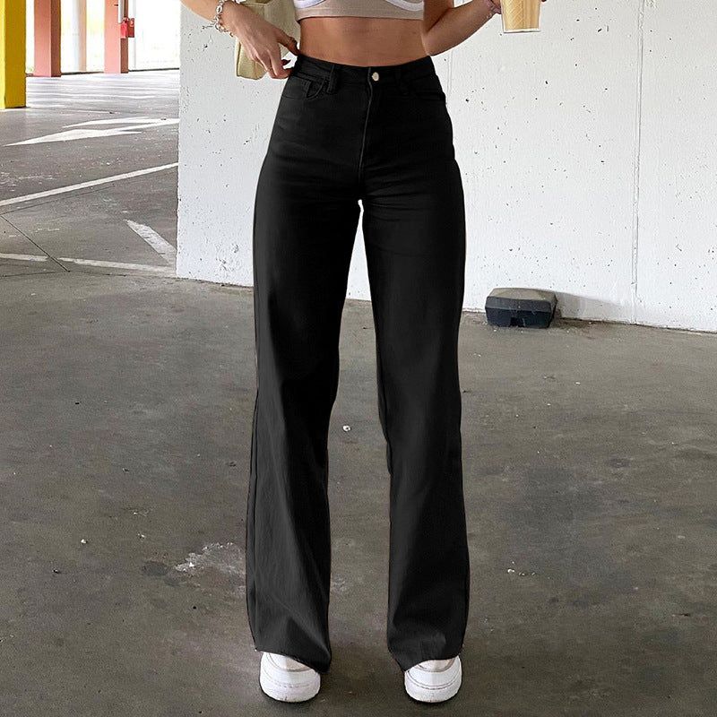 High Waist Flare Jeans Slim Bell Bottom Street Denim