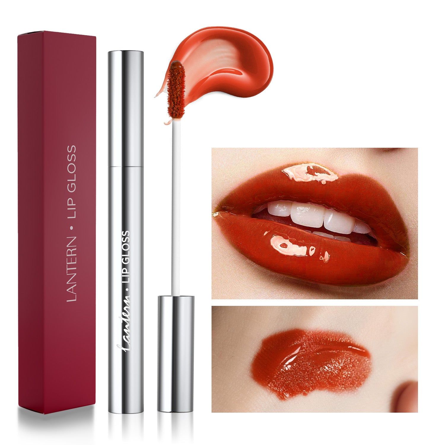 4 Color High Shine Lip Gloss Set with Hydrating Tint