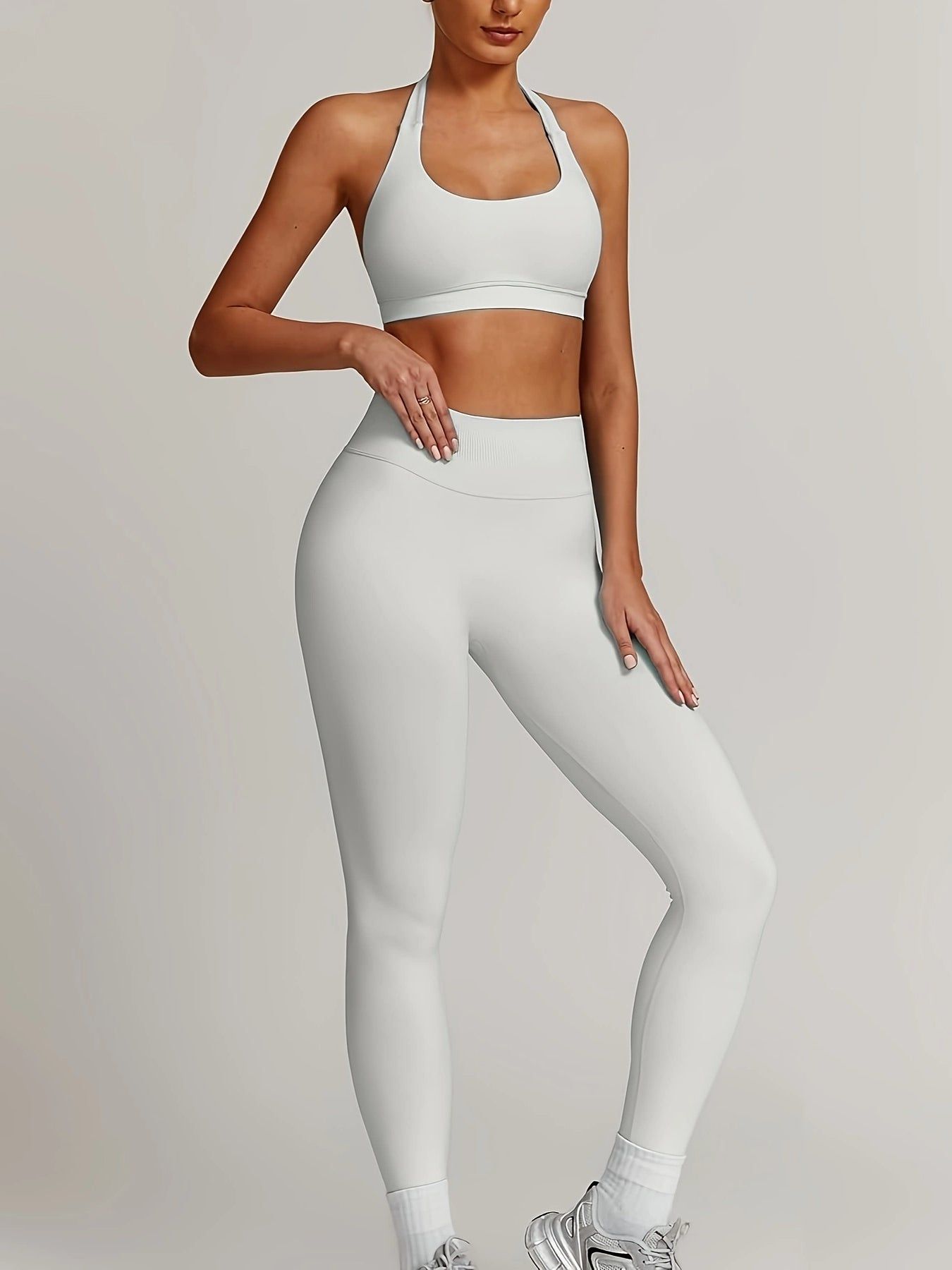 Workout Set for Women with Supportive Bra and Leggings