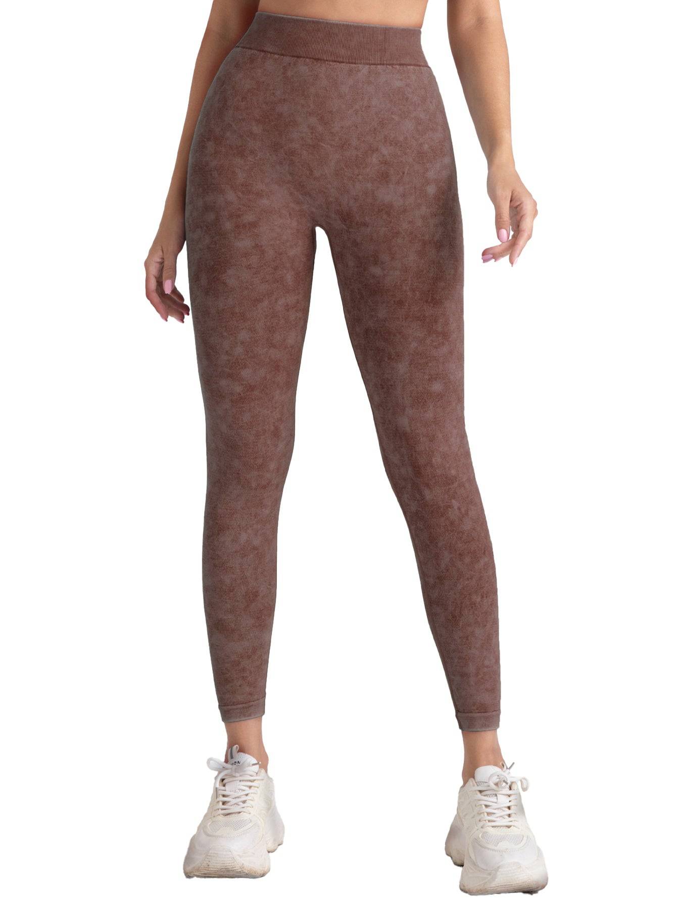 Womens Seamless High Waist Scrunch V Back Lift Leggings