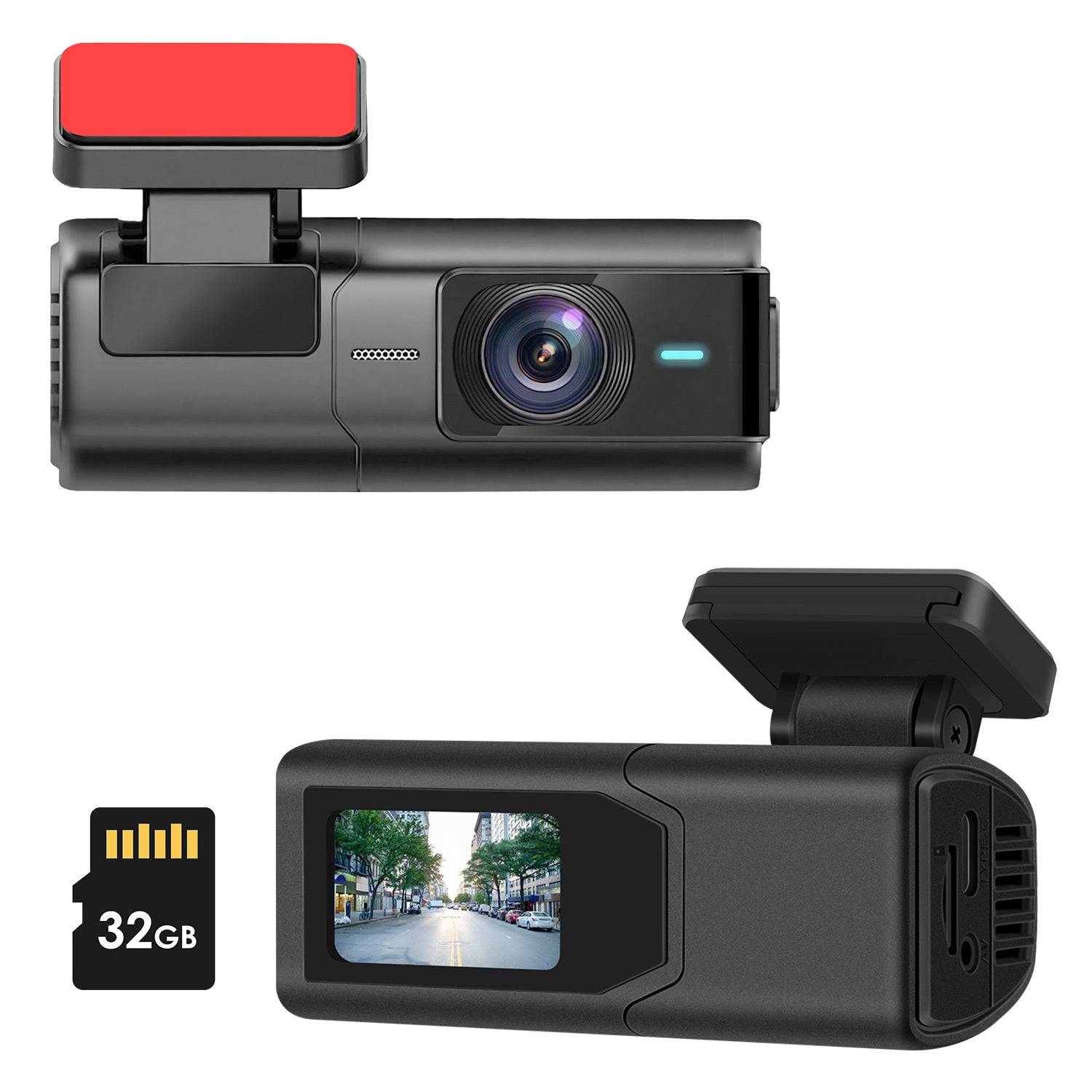 2K Dash Cam with Night Vision and IPS Screen