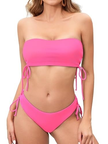 Minimalist Solid Color Bikini Set Two Piece Swimwear
