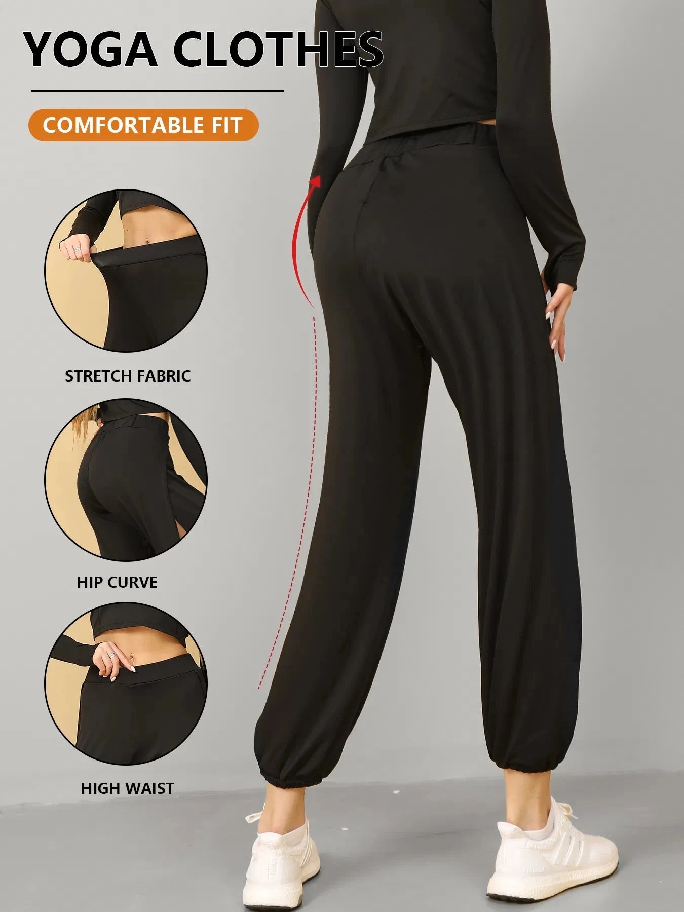 Boho Harem Pants with High Slit