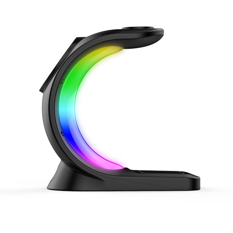 Magnetic Wireless Charger Fast Charging For Smartphone Atmosphere Light Charging Station - PMMNAPOLES