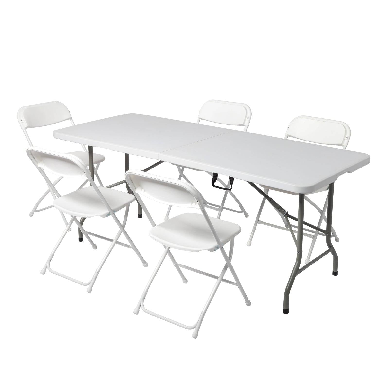 6FT Folding Table HDPE Portable Indoor Outdoor Use