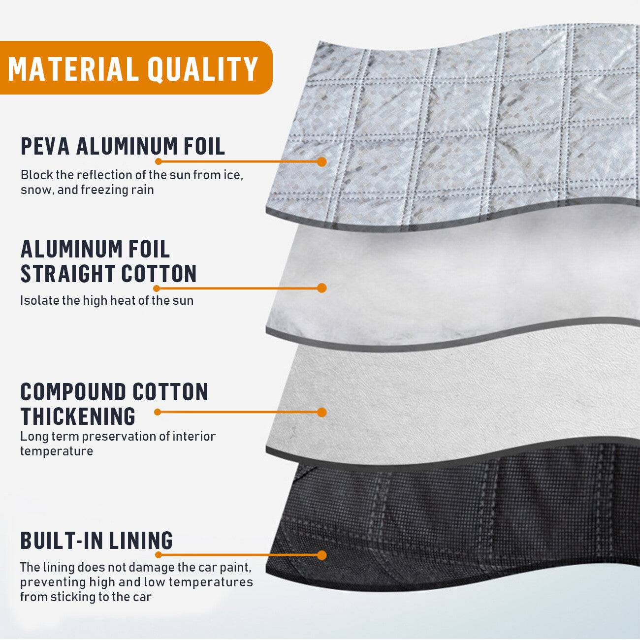 Car Windshield Cover for Snow Ice and Sun