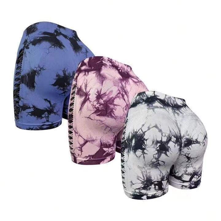 Tie-dye Yoga Bum Lift Shorts - PMMNAPOLES