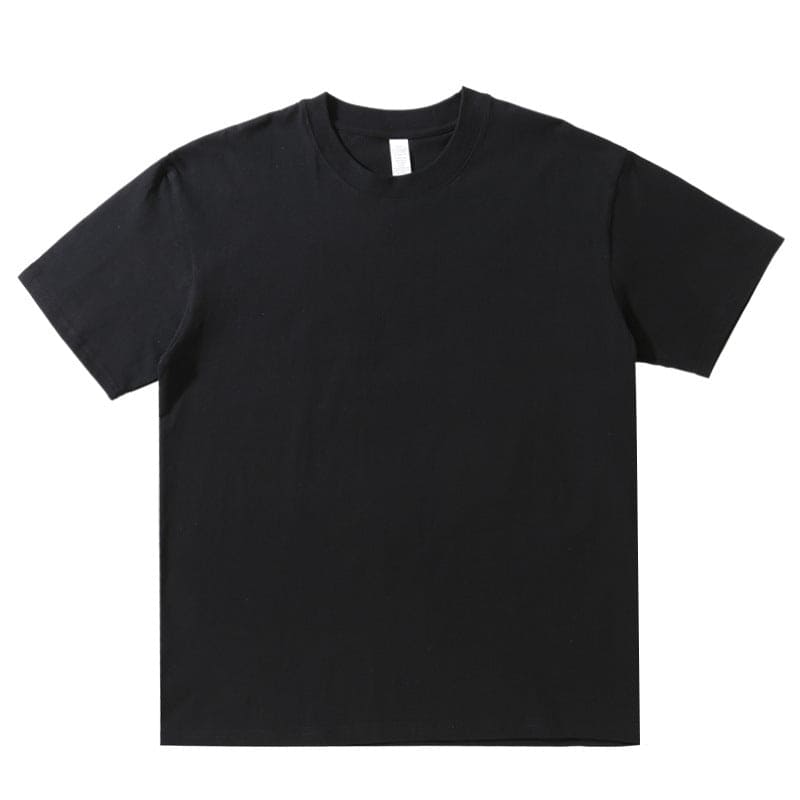 Round Neck Solid Color T-shirt Cotton Half Sleeve Man - PMMNAPOLES