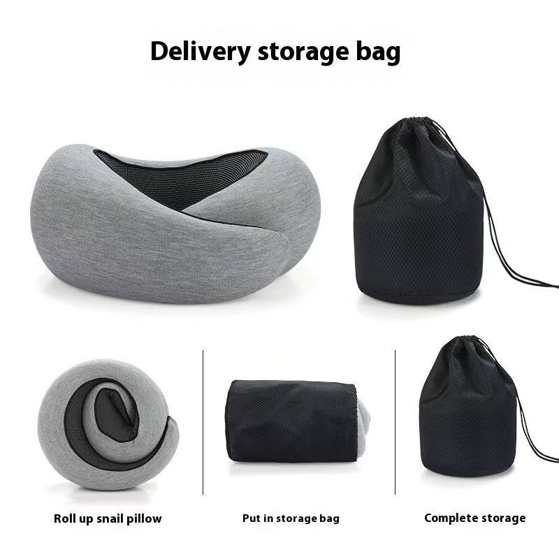 Memory Foam Travel Neck Pillow U Shape Adjustable Support
