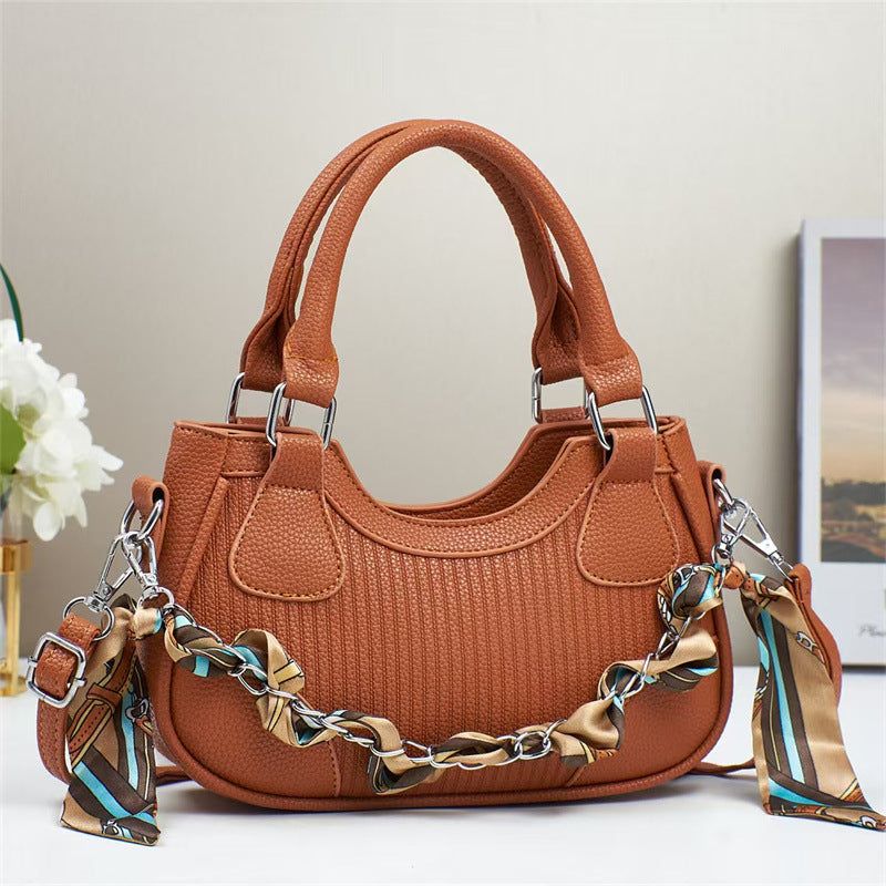 Braided Chain Handbag Fashion Crossbody Style