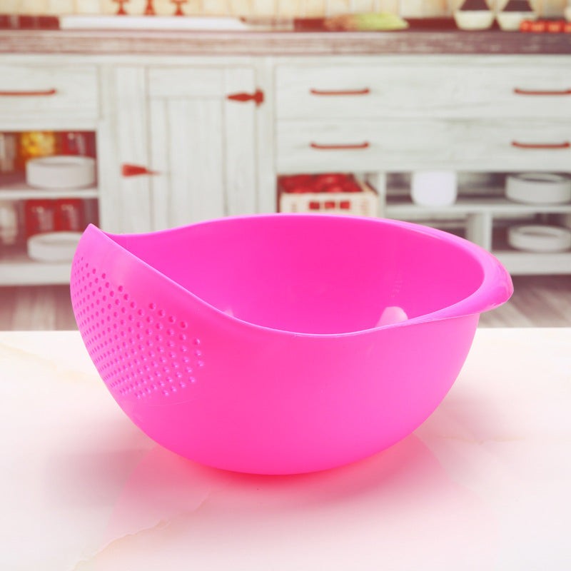 Thickened Plastic Colander Bowl with Drain Sieve