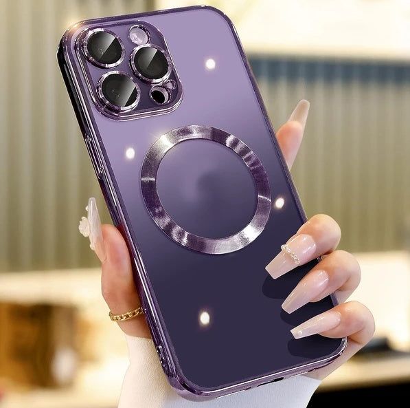 Phone Case MagSafe Magnetic Lens Cover Shockproof Slim
