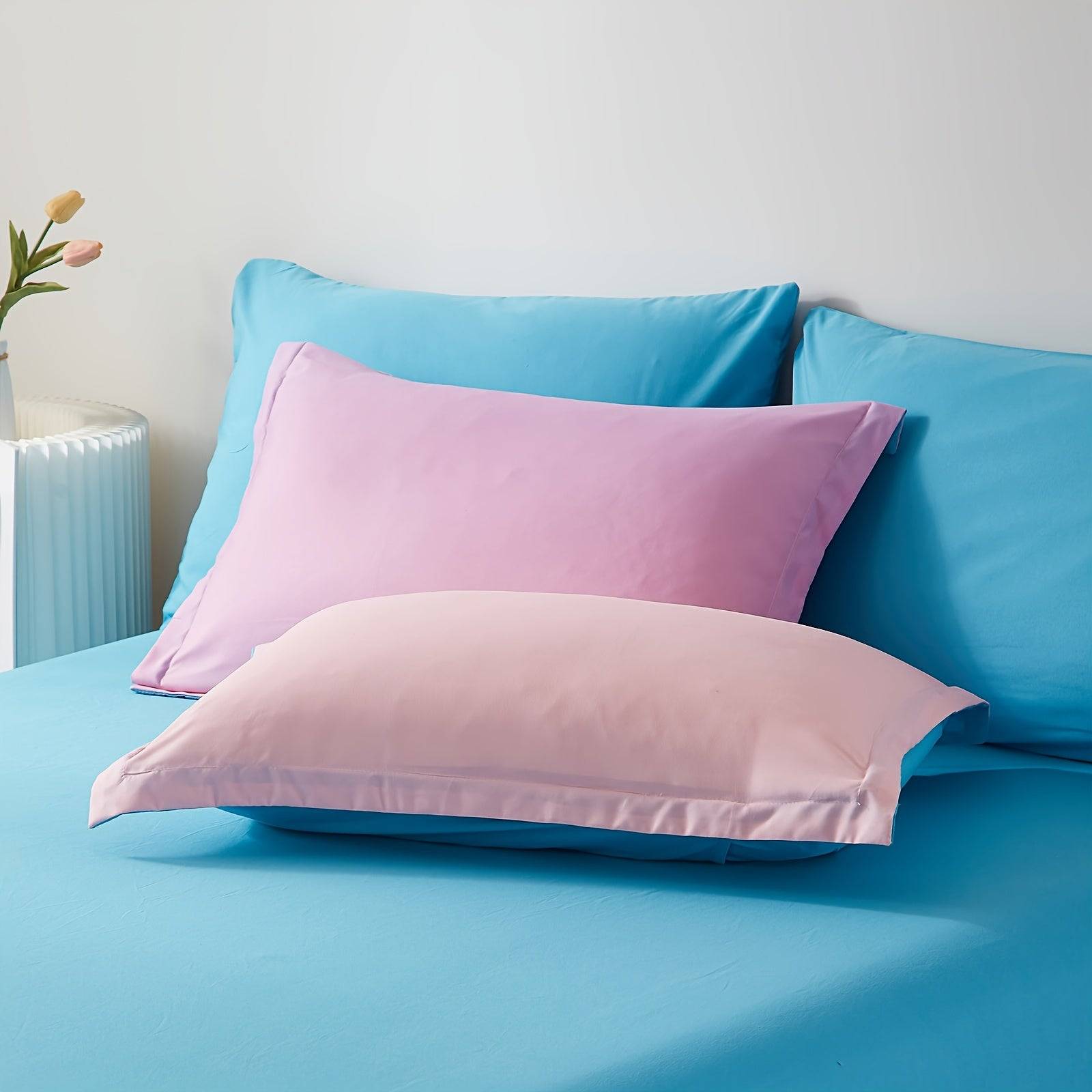 5/7-Piece Dreamy Color Comforter Set, Hypoallergenic Microfiber Bedding with Sheets, Twin/Full/Queen/King, All-Season