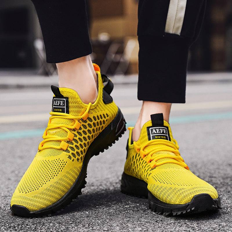Men's Breathable Anti-Slip Running Shoes – Lightweight Sneakers with Arch Support & Cushioned Heel for Gym, Walking & Daily Wear