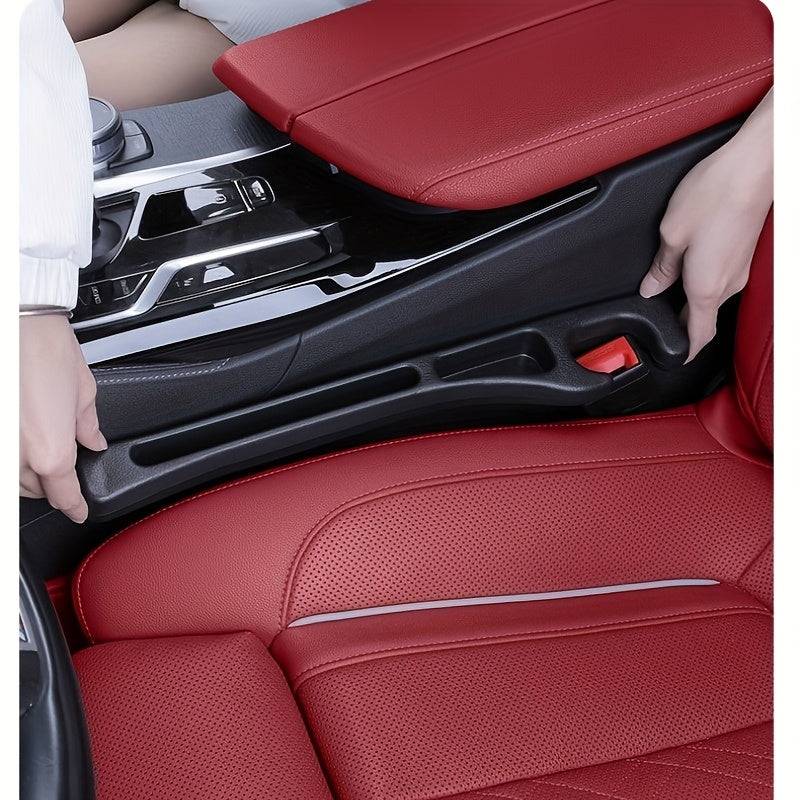 2pcs car seat gap filler and organizer with leakproof strip, trash sorting box, ergonomic design for tidy interior