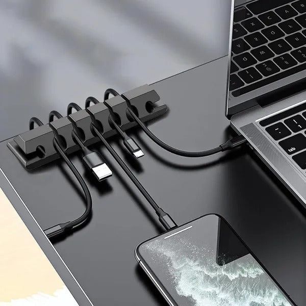 Cable Management Multi Purpose Organizer Set Silicone Clips
