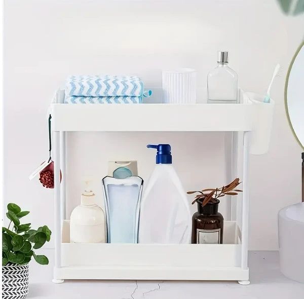 Under Sink Organizer Adjustable Shelf Cabinet Rack