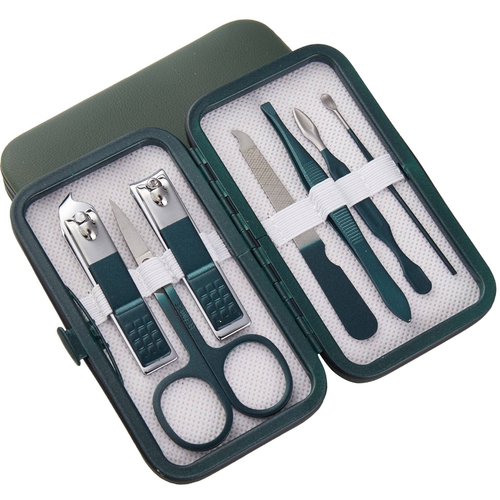 Manicure Set Stainless Steel Nail Clippers Pedicure Kit Box