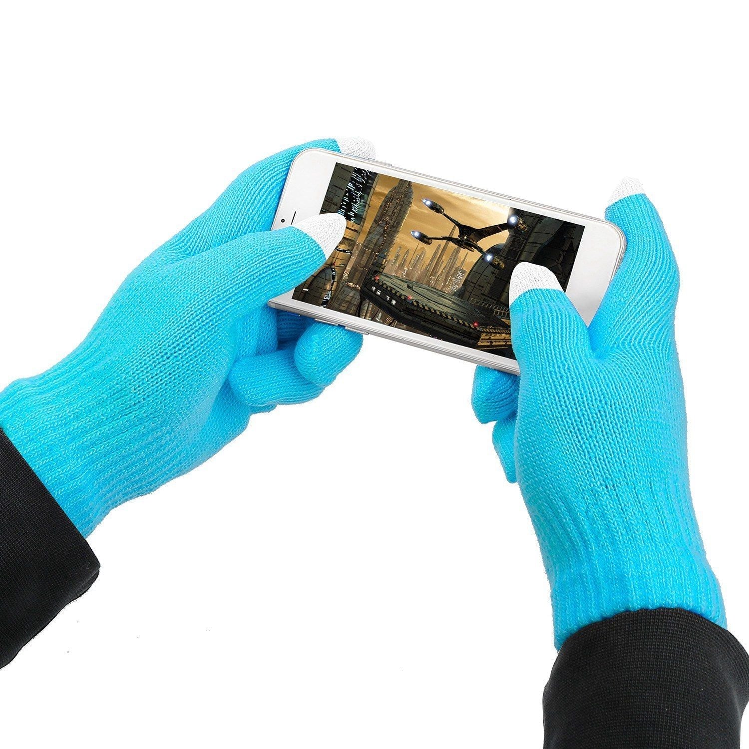 Unisex Winter Touchscreen Knit Gloves Windproof Warm