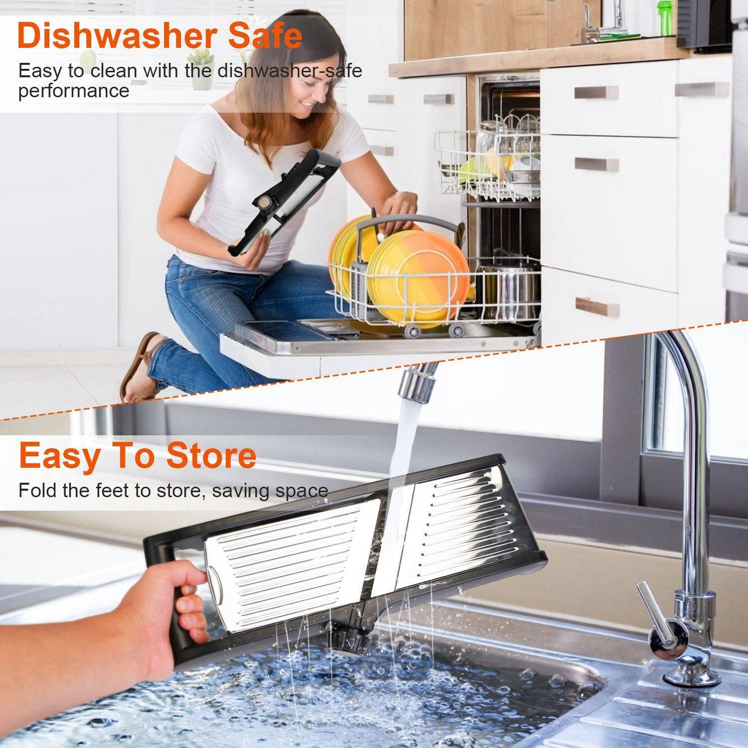 Adjustable Mandoline Food Slicer for Fruits and Vegetables