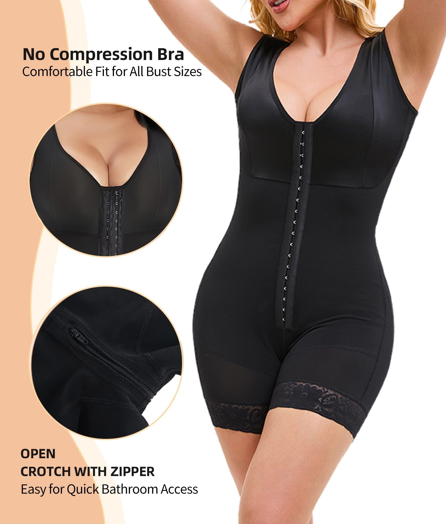 Colombian Shapewear Bodysuit For Women With Tummy Control