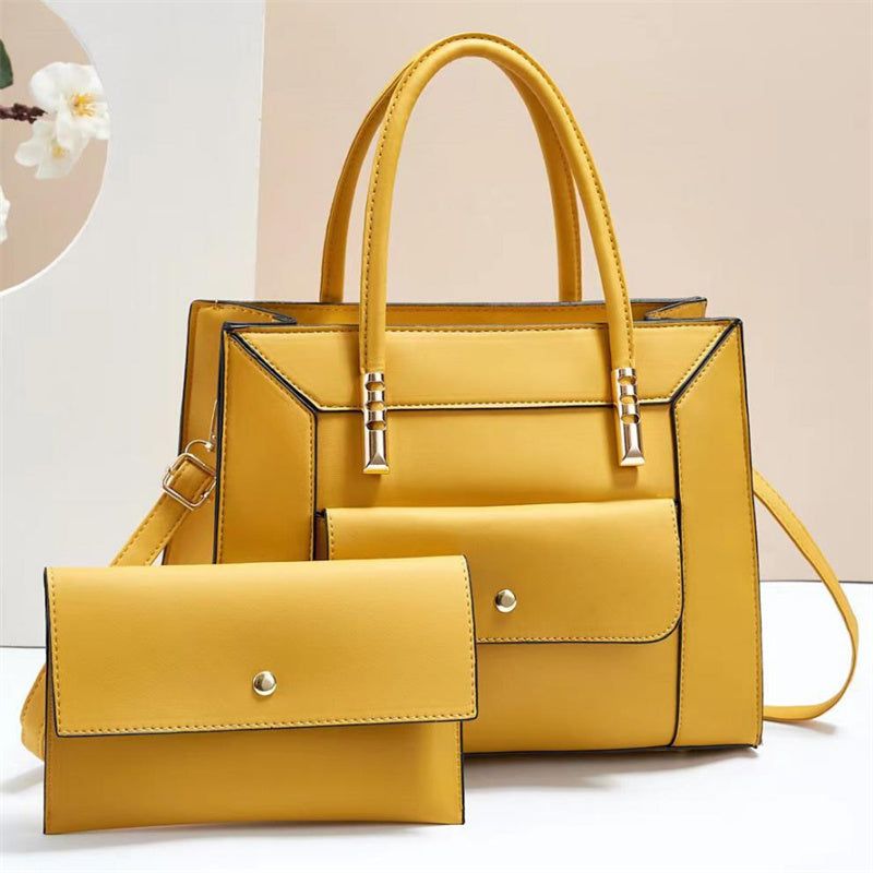 Large Capacity Tote Bag PU Leather With Tassel Design