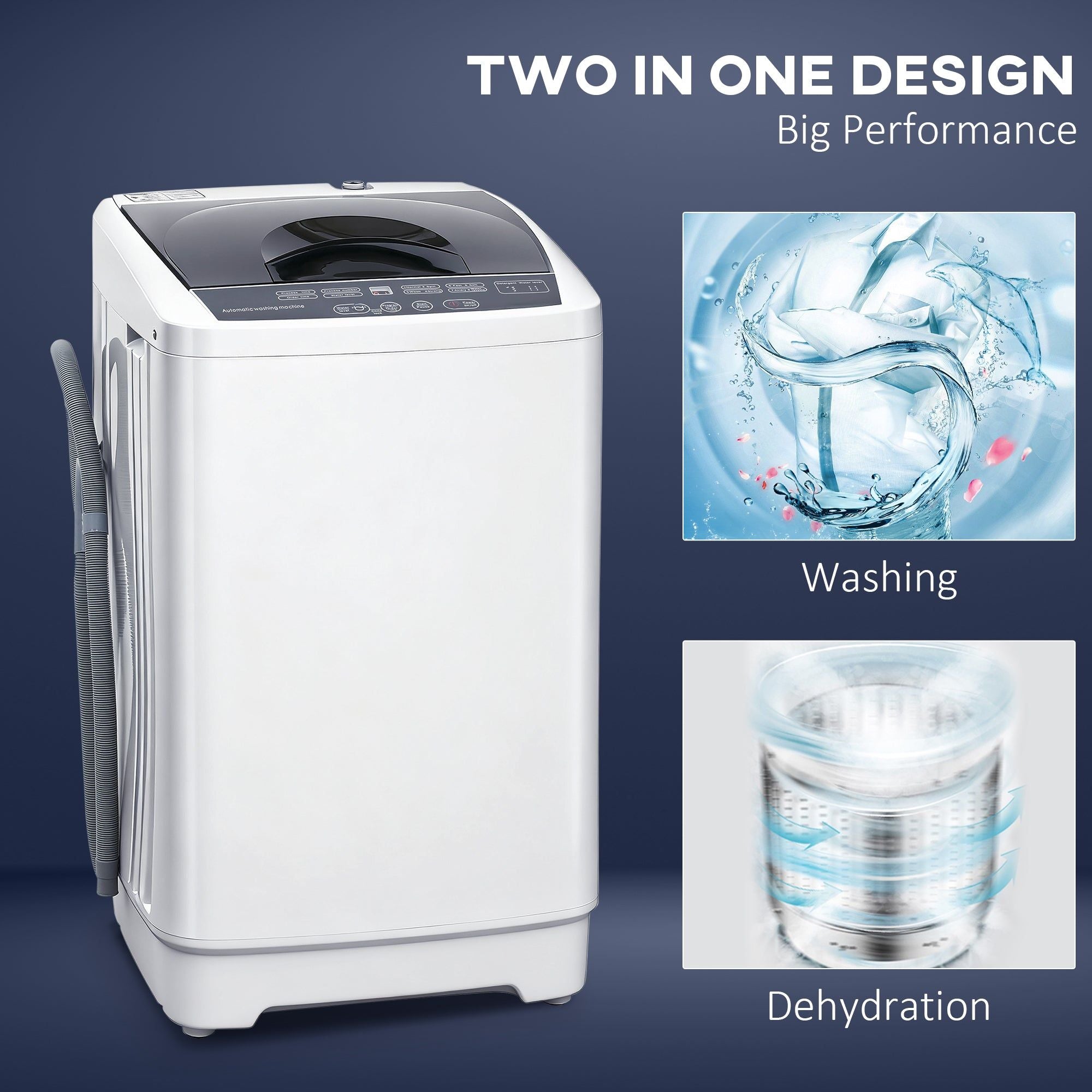 Portable Washing Machine Automatic 8 Program Compact