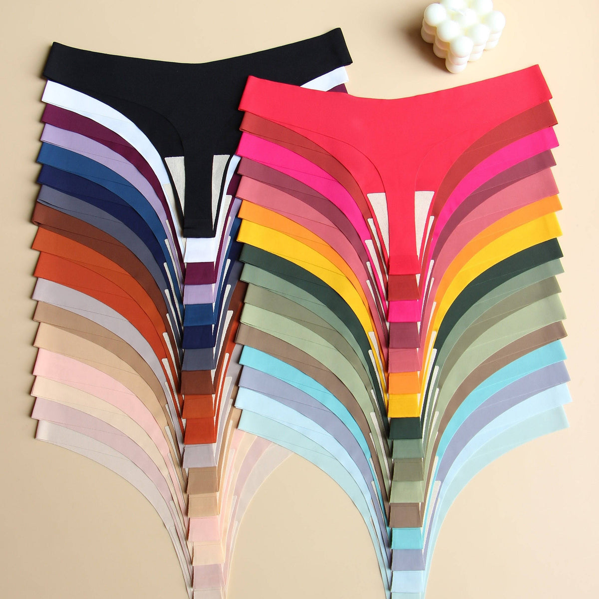 24-Pack High-Waisted T-Back Thongs for Women – Ultra-Fine Fiber, Breathable, 12 Colors