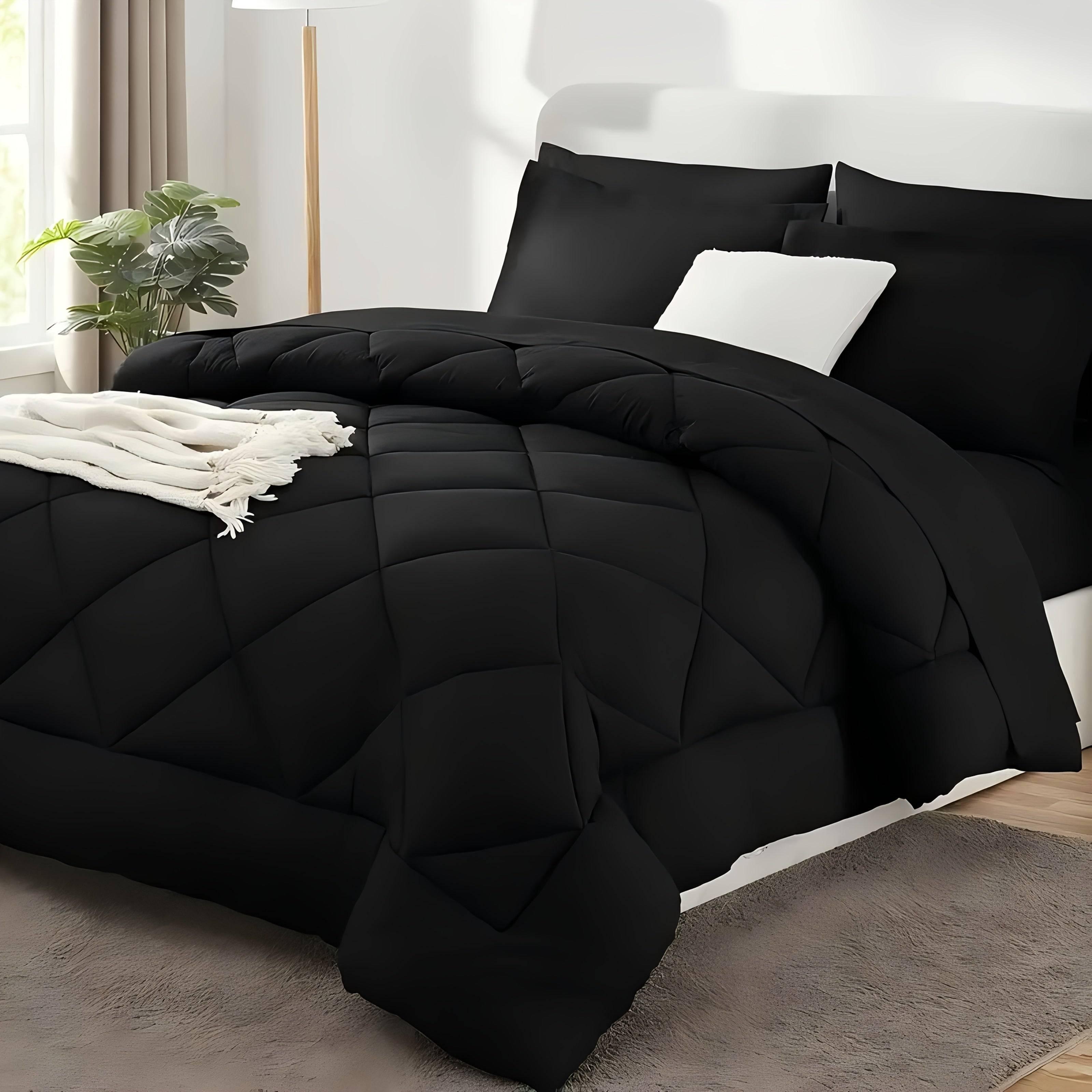 Luxury Bedding Set 5/7-Piece – Soft Microfiber Comforter, Sheets & Pillowcases for Queen/King Beds
