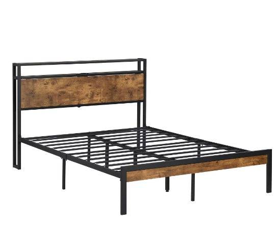 King Size Metal Bed Frame With USB Port