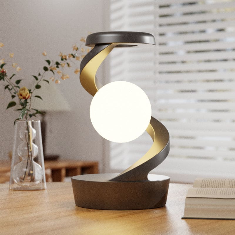 Rotating Moon Desk Lamp With Phone Wireless Charging Sensor Control Table - PMMNAPOLES