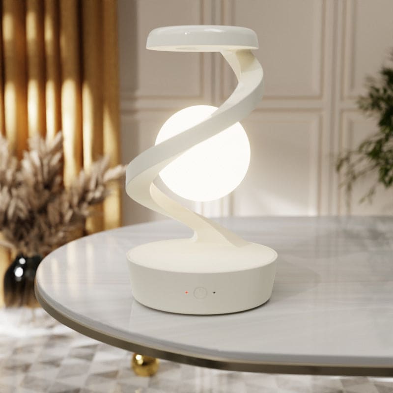 Rotating Moon Desk Lamp With Phone Wireless Charging Sensor Control Table - PMMNAPOLES