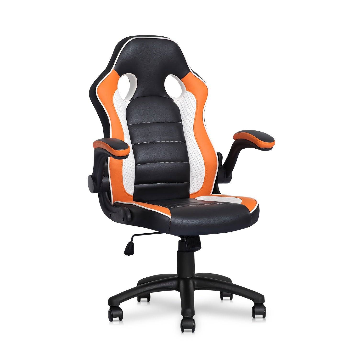 Ergonomic Gaming Chair with Flip-Up Arms – MoNiBloom Padded Computer Chair for Adults, Men & Women Gamers