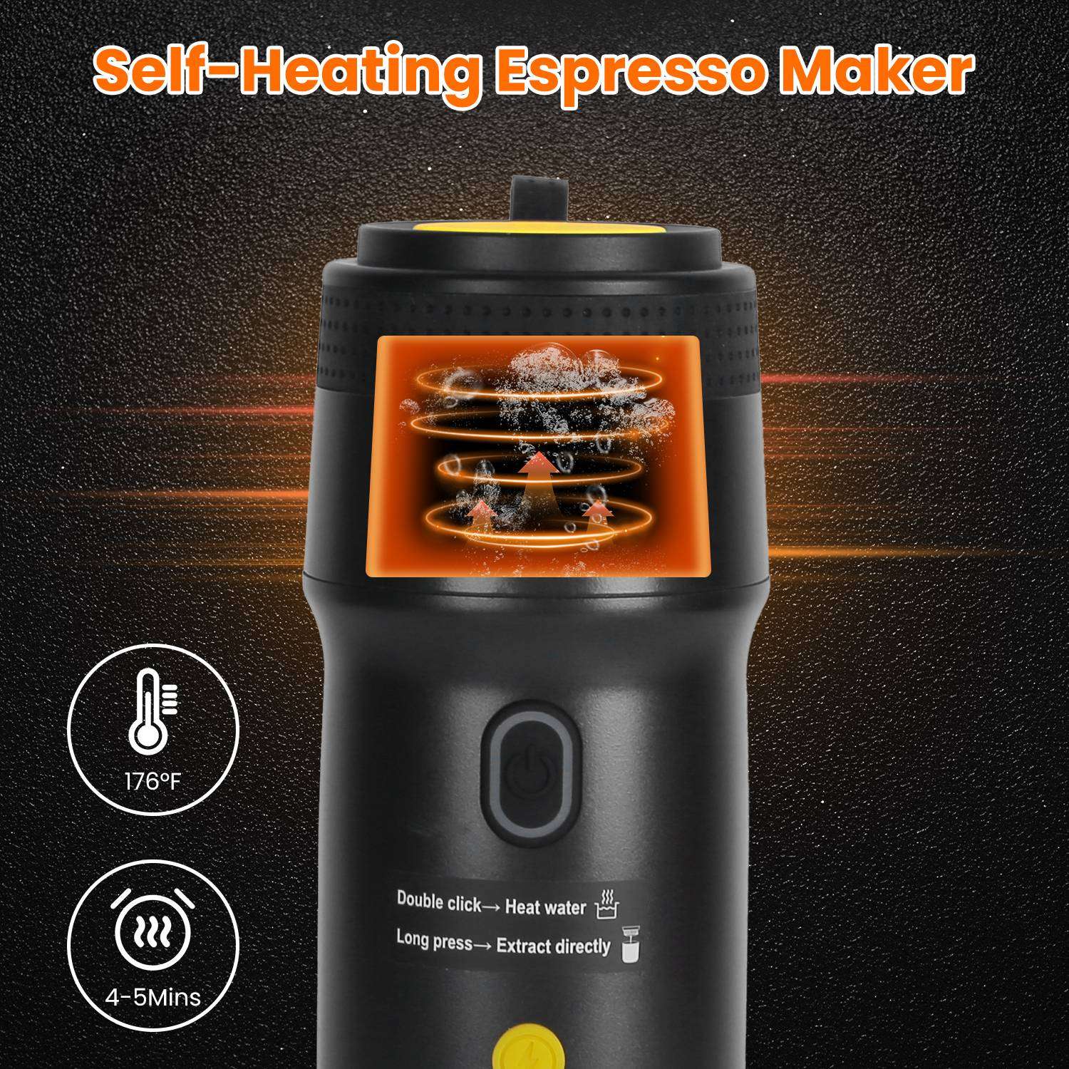 Portable Espresso Coffee Maker for Car and Travel